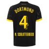 Maillot de Supporter Borussia Dortmund N. Schlotterbeck 4 Extérieur 2023-24 Pour Homme